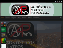 Tablet Screenshot of agnosticosyateosdepanama.com